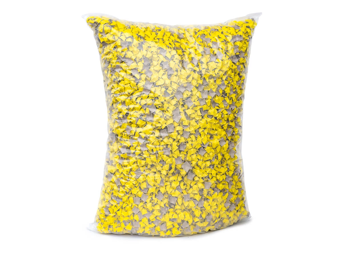 Fixační tělíska papírová, chipsy 400l žlutá-hnědá - 002