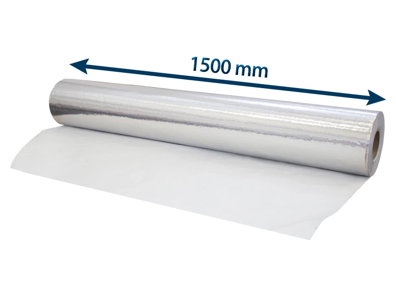 Fólie bariérová ALU PV 270 1500/100m, PES-LDPE-Al-LDPE - 001