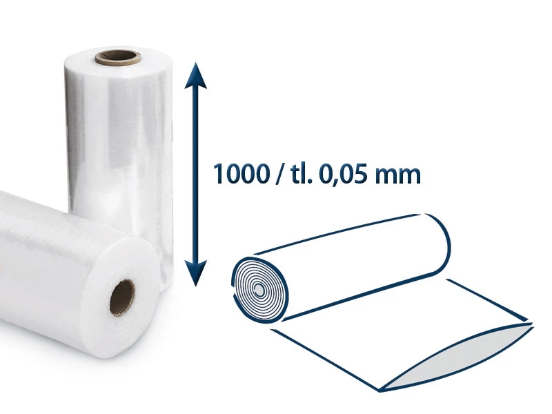 Fólie polyetylénová hadice š.1000/tl.0,05 v roli - 001