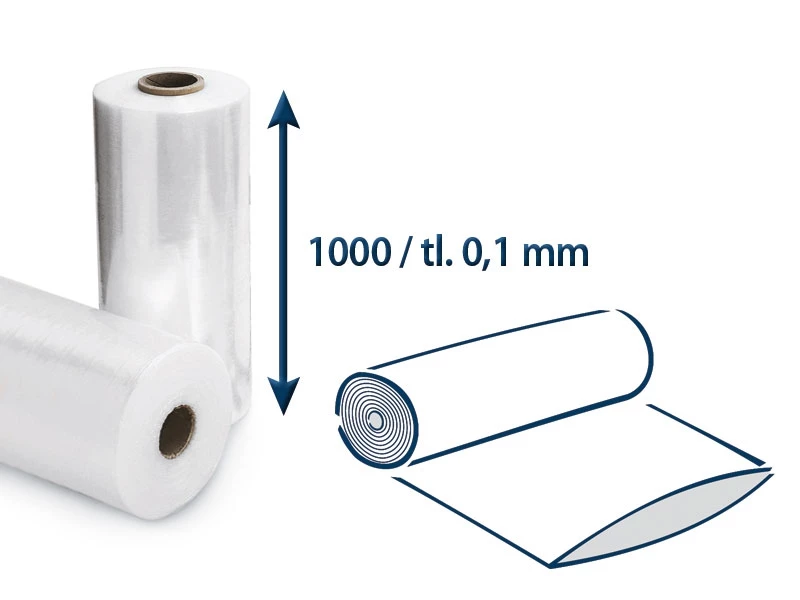 Fólie polyetylénová hadice š.1000/tl.0,1 v roli - 001