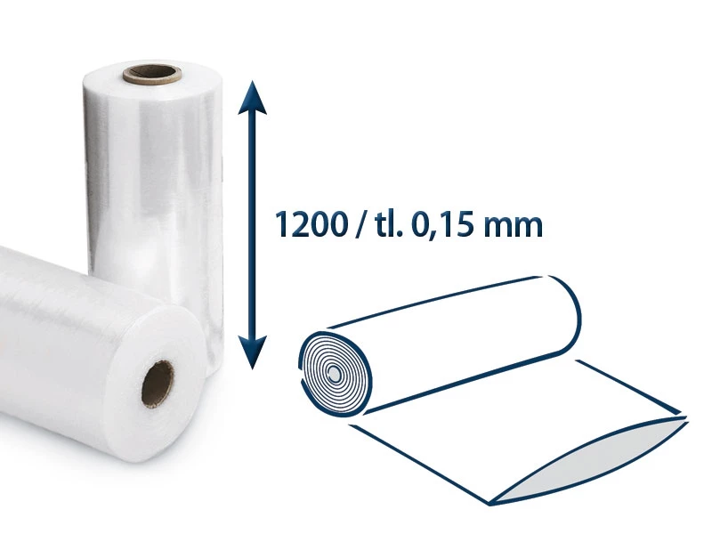 Fólie polyetylénová hadice š.1200/tl.0,15 v roli - 001