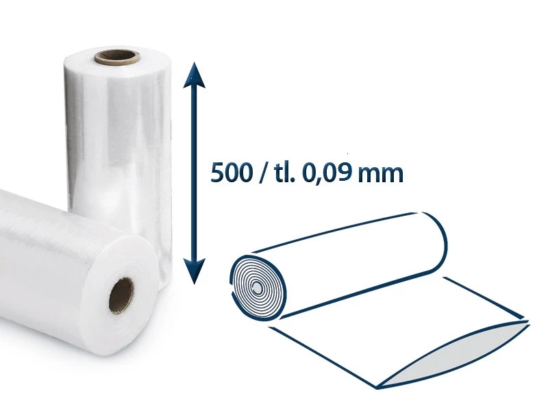 Fólie polyetylénová hadice š.500/tl.0,09 v roli - 001