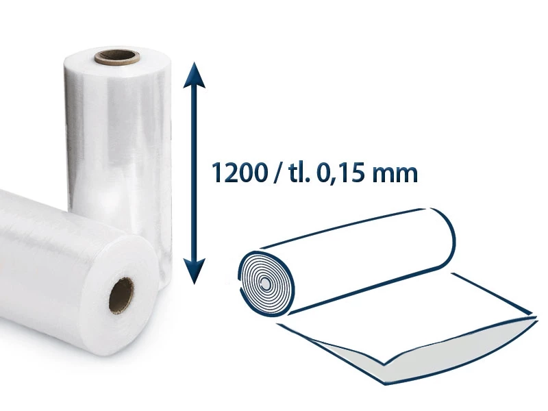 Fólie polyetylénová polohadice š.1200/tl.0,15 v roli - 001