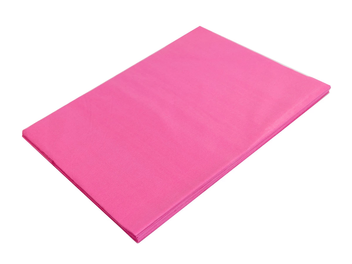 Hedvábný papír 500x750 tmavě růžová - 002
