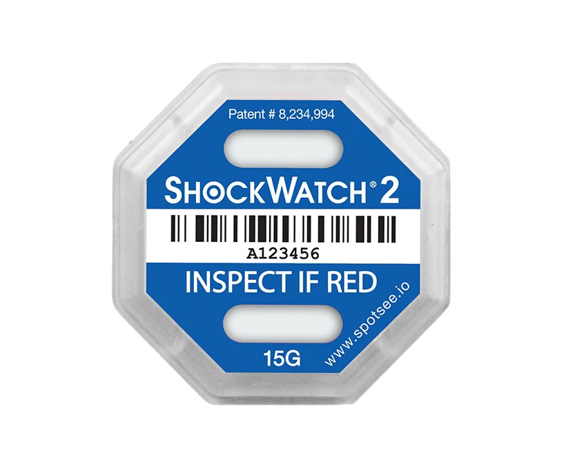 Indikátor nárazu Shockwatch2 - 15 g, modrý - 001