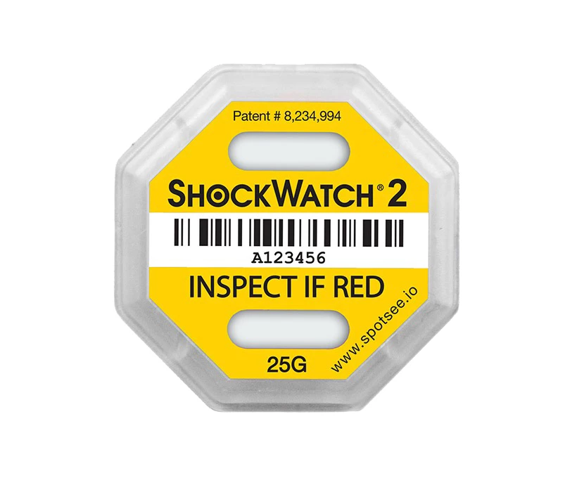 Indikátor nárazu Shockwatch2 - 25 g, žlutý - 001