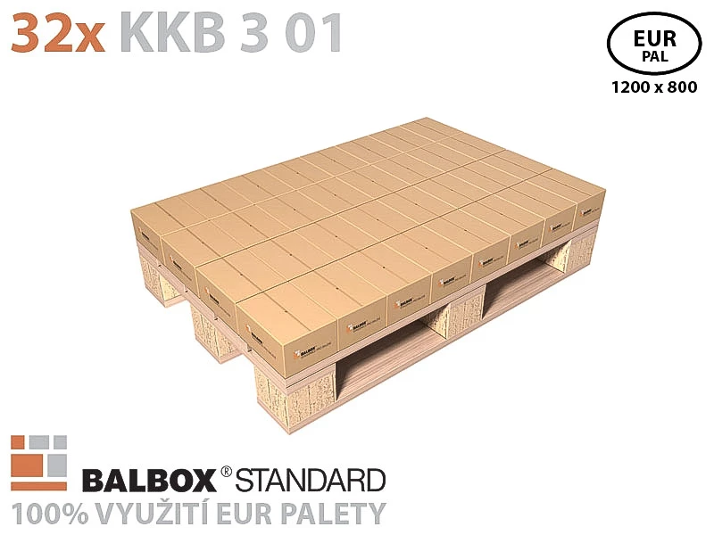 Kartonová krabice 200x150x100 3VVL klopová - 005