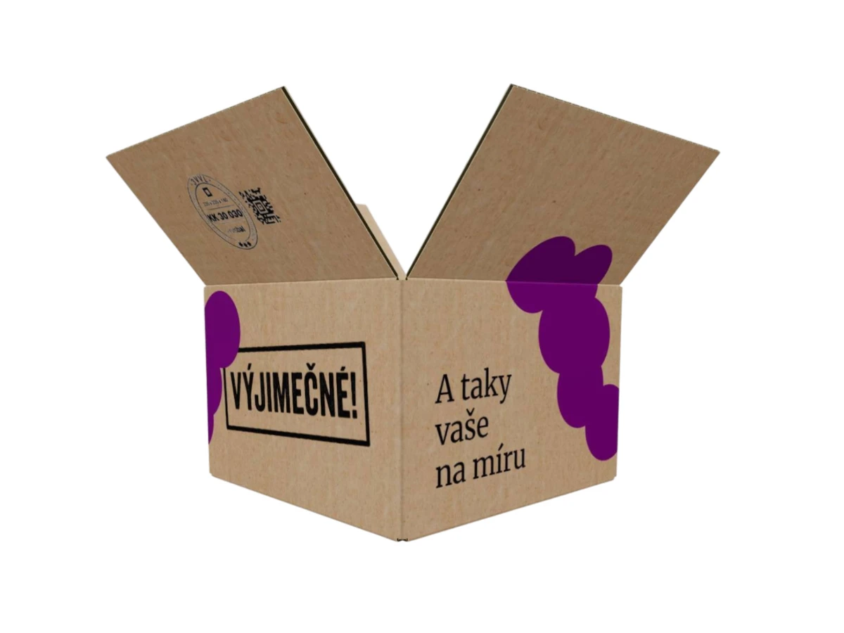 Kartonová krabice 235x235x160 3VVL klopová, digitální tisk - 001