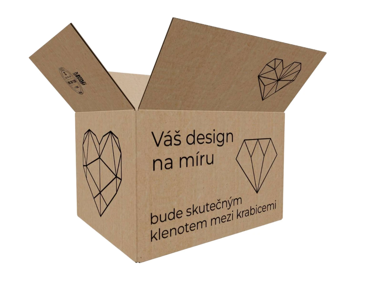 Kartonová krabice 360x290x240 3VVL klopová, digitální tisk - 001