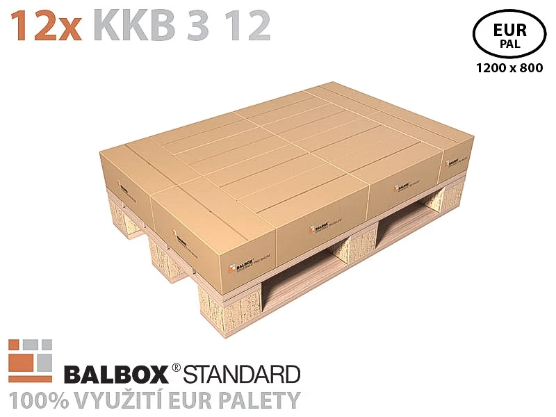 Kartonová krabice 400x200x150 3VVL klopová - 005