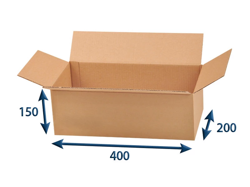 Kartonová krabice 400x200x150 3VVL klopová - 001