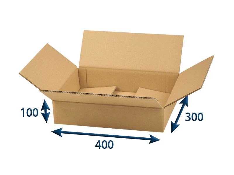 Kartonová krabice 400x300x100 5VVL klopová - 001