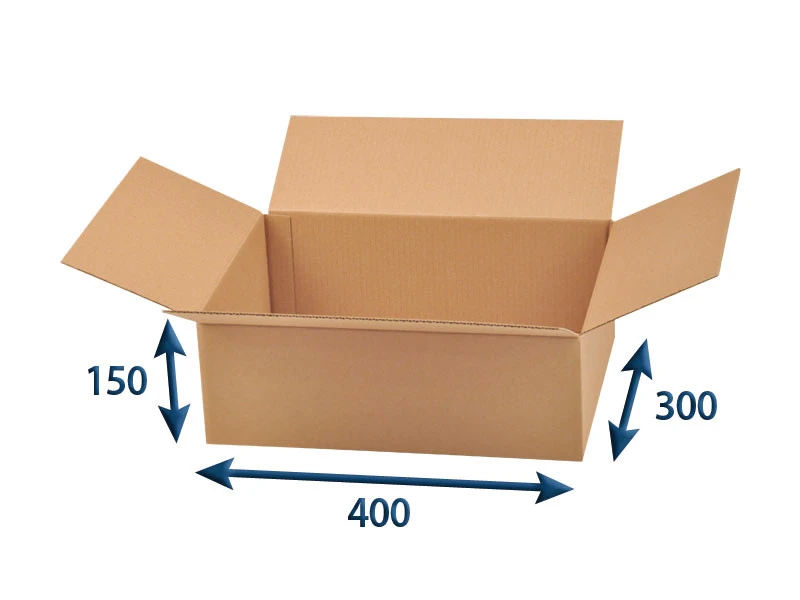 Kartonová krabice 400x300x150 3VVL klopová, digitální tisk - 002