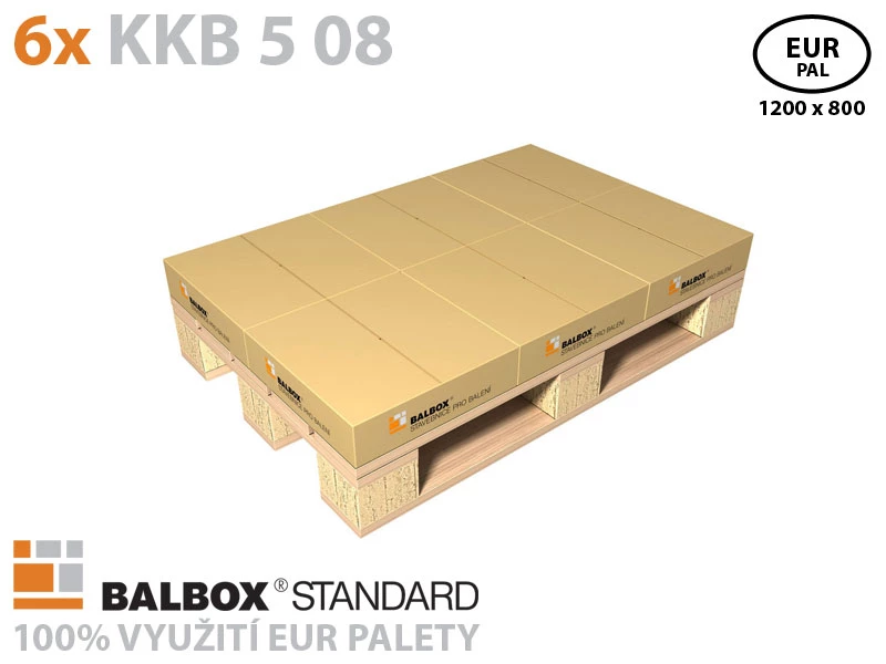 Kartonová krabice 400x400x100 5VVL klopová - 005