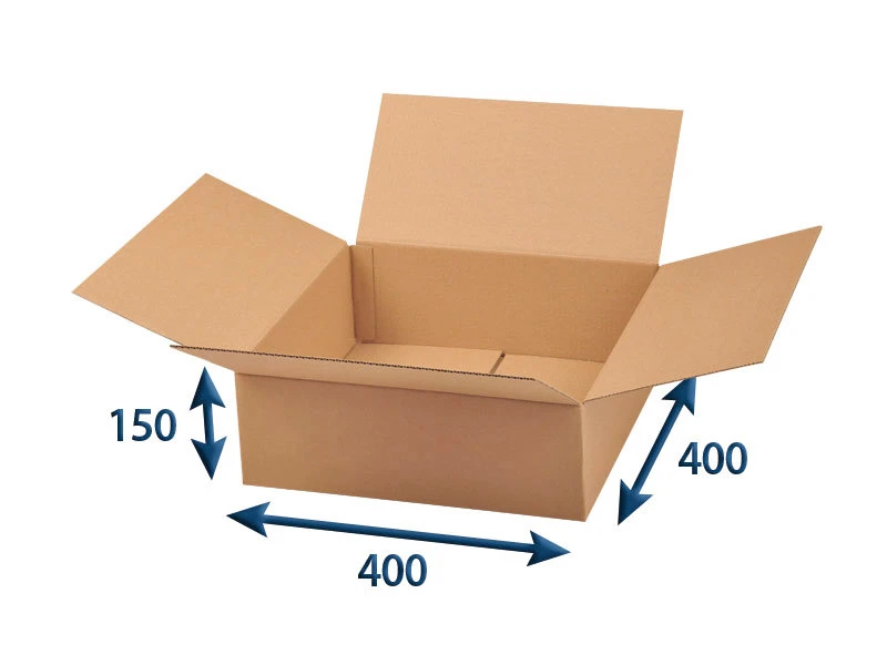 Kartonová krabice 400x400x150 3VVL klopová, digitální tisk - 002