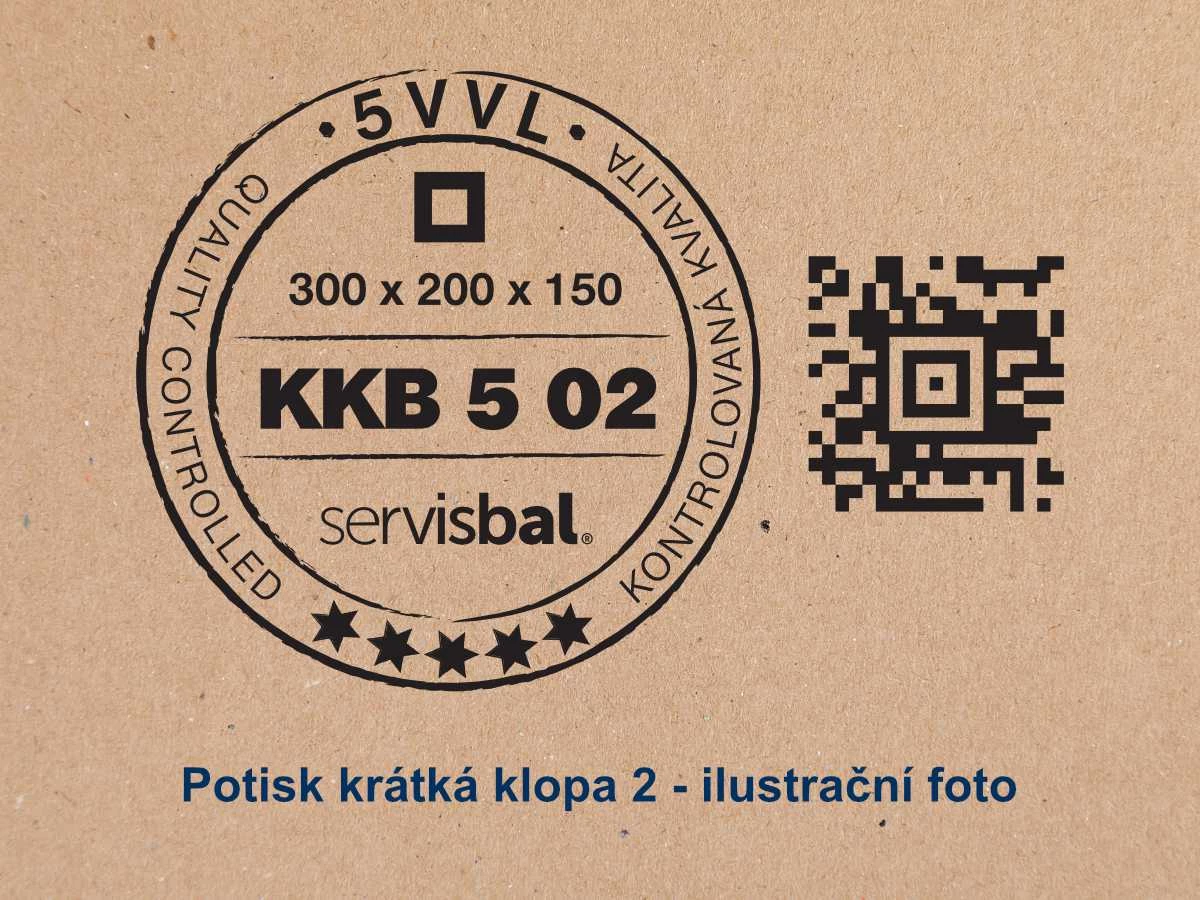 Kartonová krabice 400x400x150 5VVL klopová - 004