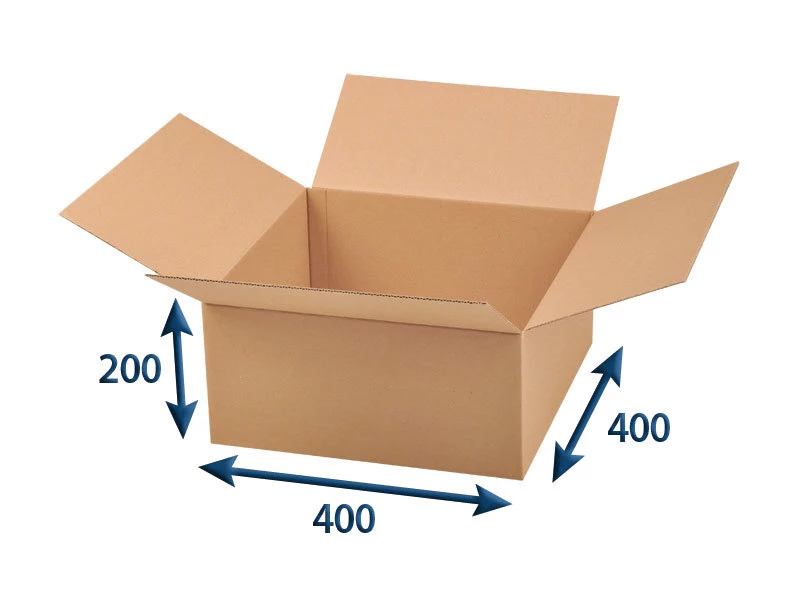 Kartonová krabice 400x400x200 3VVL klopová - 001