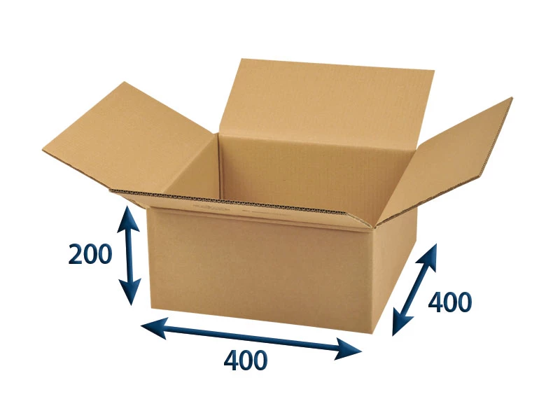 Kartonová krabice 400x400x200 5VVL klopová - 001