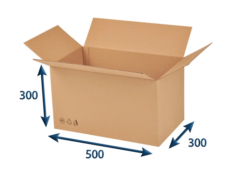 Kartonová krabice 500x300x300 3VVL klopová - 001