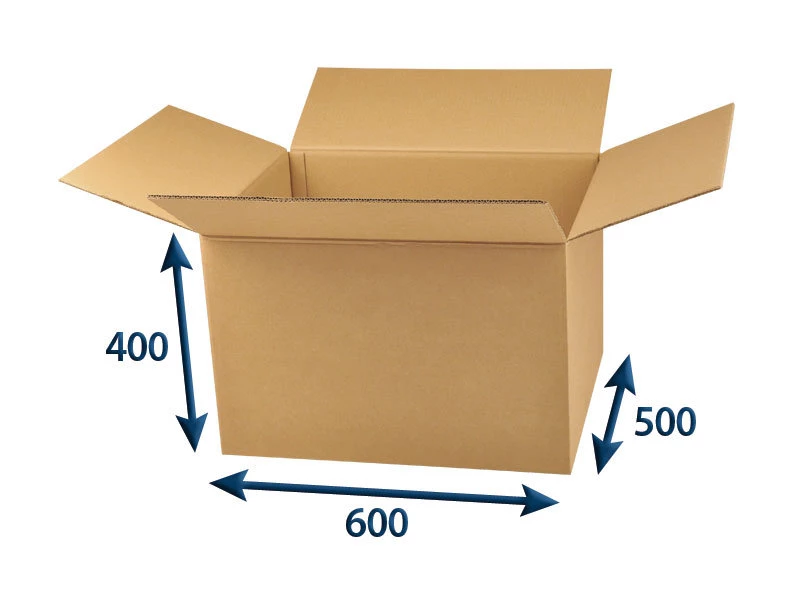 Kartonová krabice 600x500x400 5VVL klopová - 001