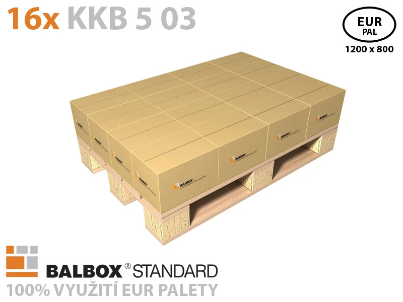 Kartonová krabice klopová ECONOMY 5VVL 300x200x200 - 003