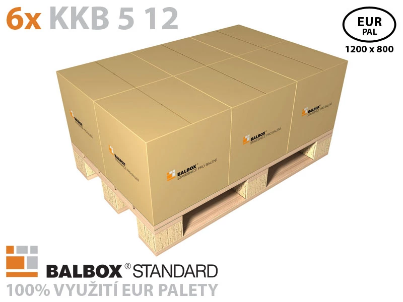 Kartonová krabice klopová ECONOMY 5VVL 400x400x400 - 003
