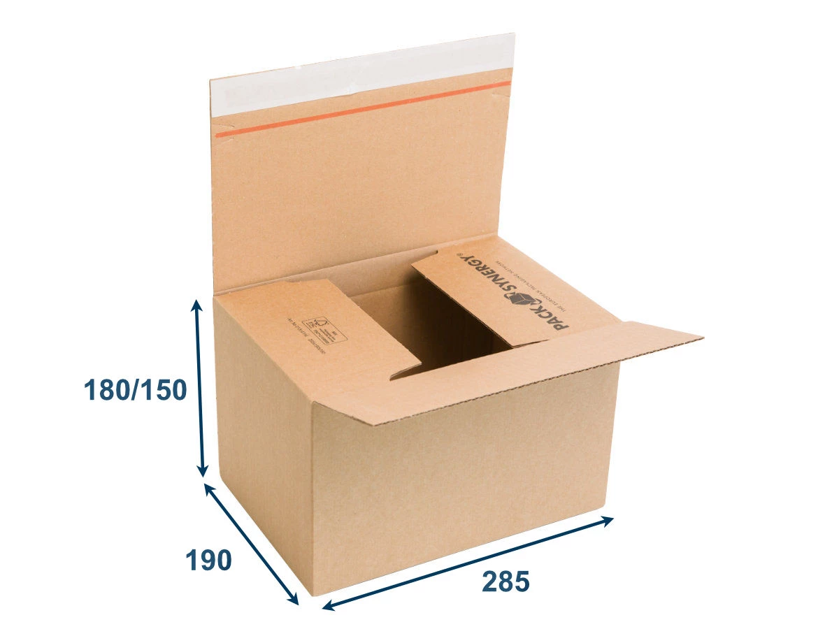 Krabice SPEEDBOX PREMIUM 285x190x180/150 3VVL, vlna E - 001