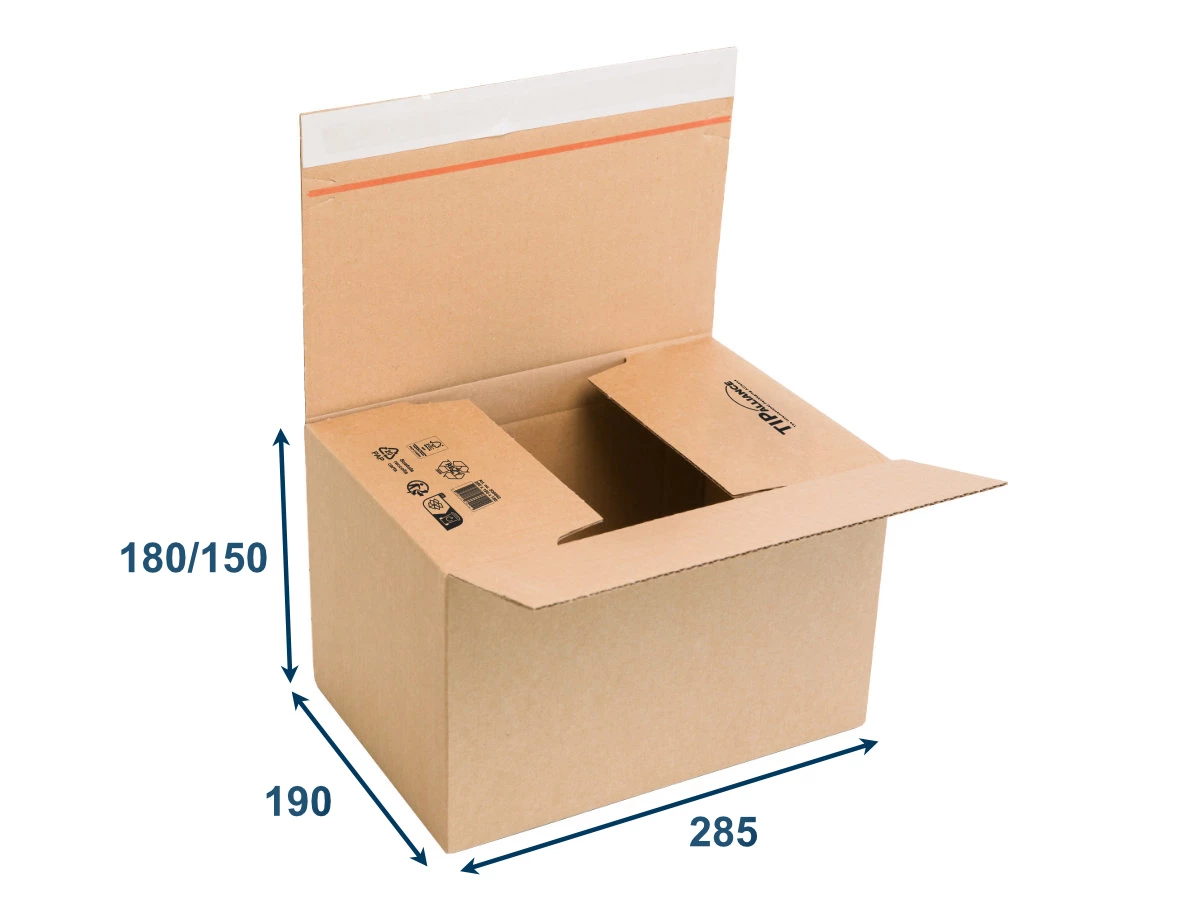 Krabice SPEEDBOX PREMIUM 285x190x180/150 3VVL, vlna E - 001