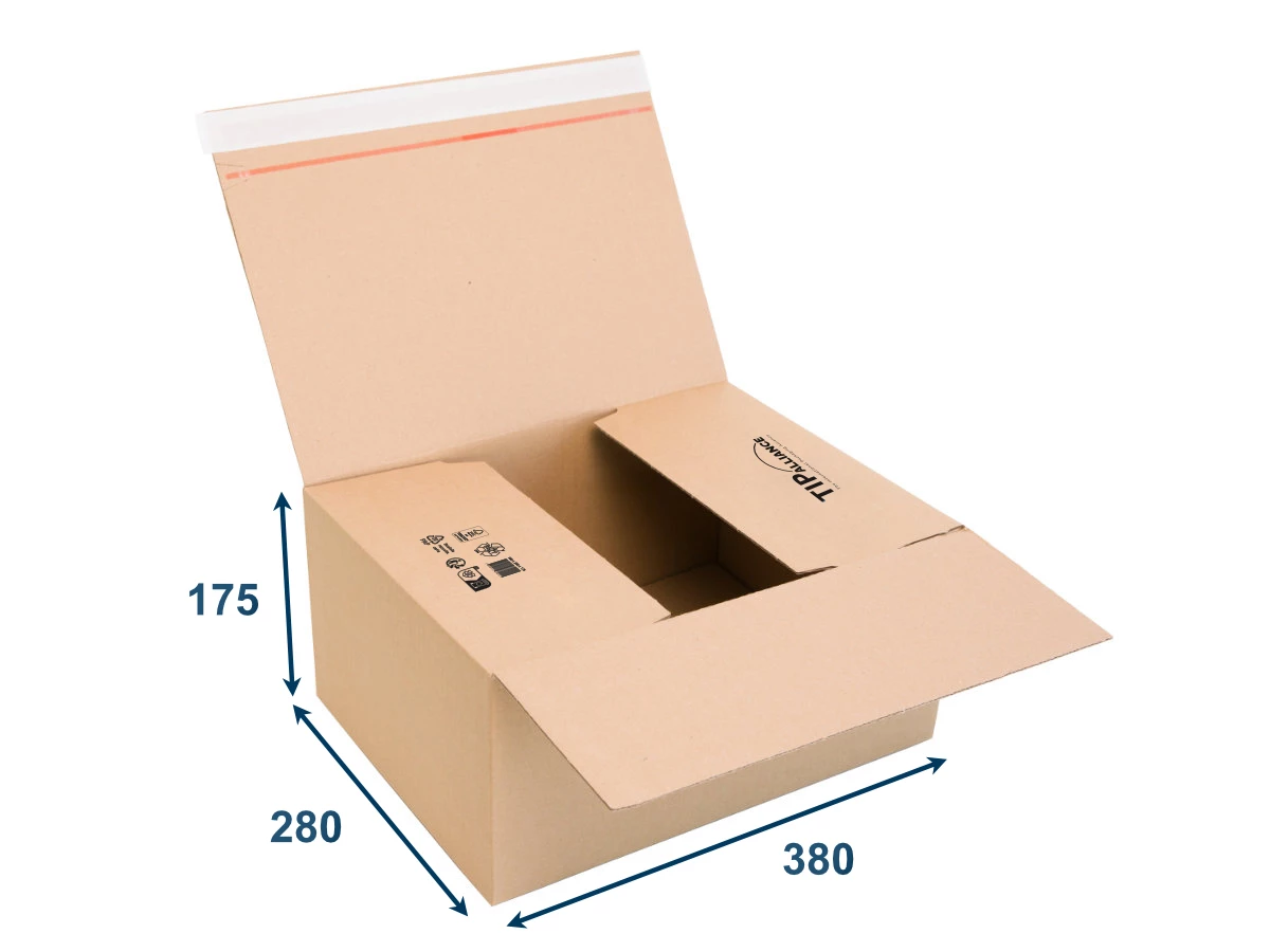 Krabice SPEEDBOX PREMIUM 380x280x175 3VVL, vlna E - 001