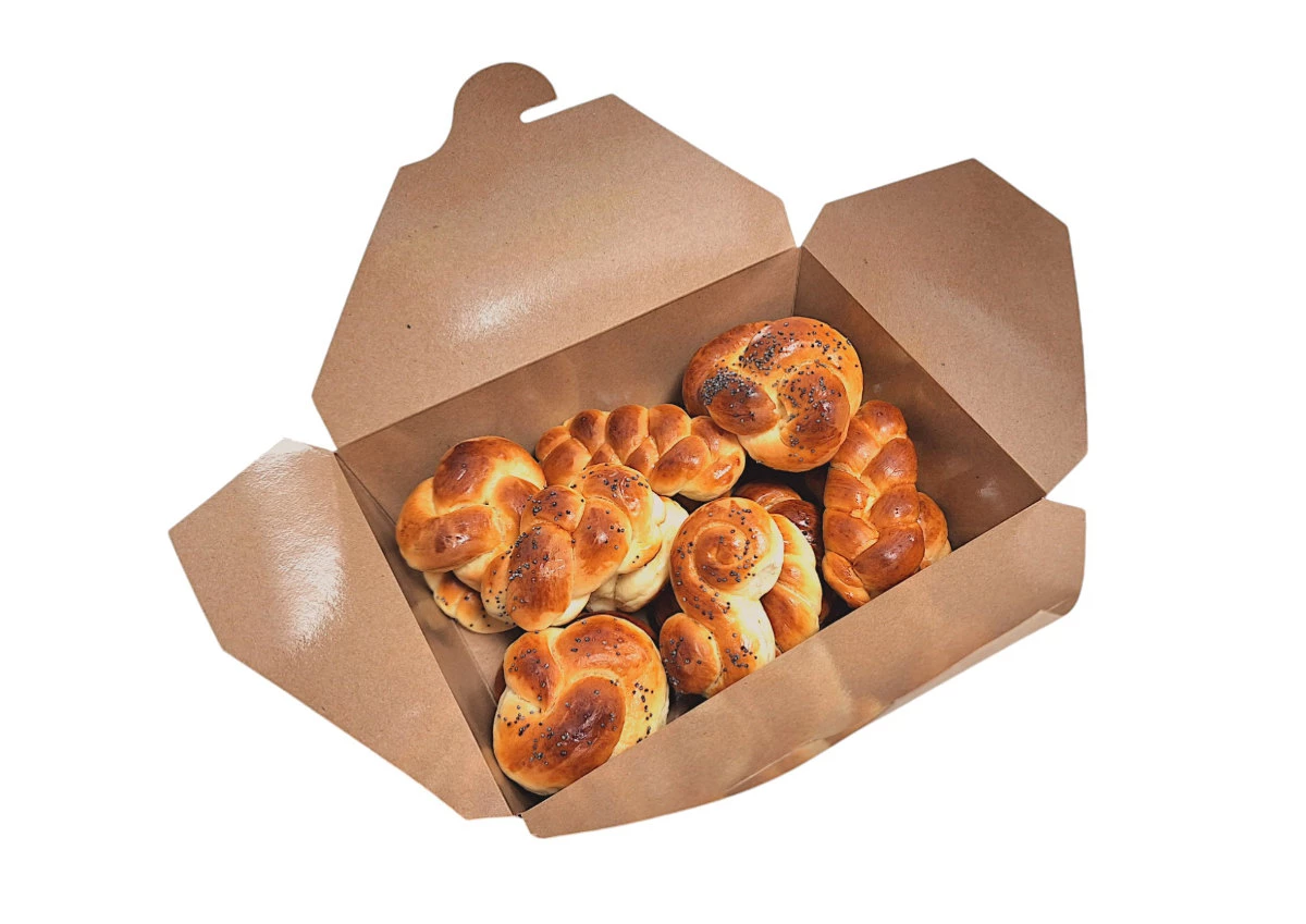 Krabička na jídlo L 195x138x65 mm - 2000ml - 002