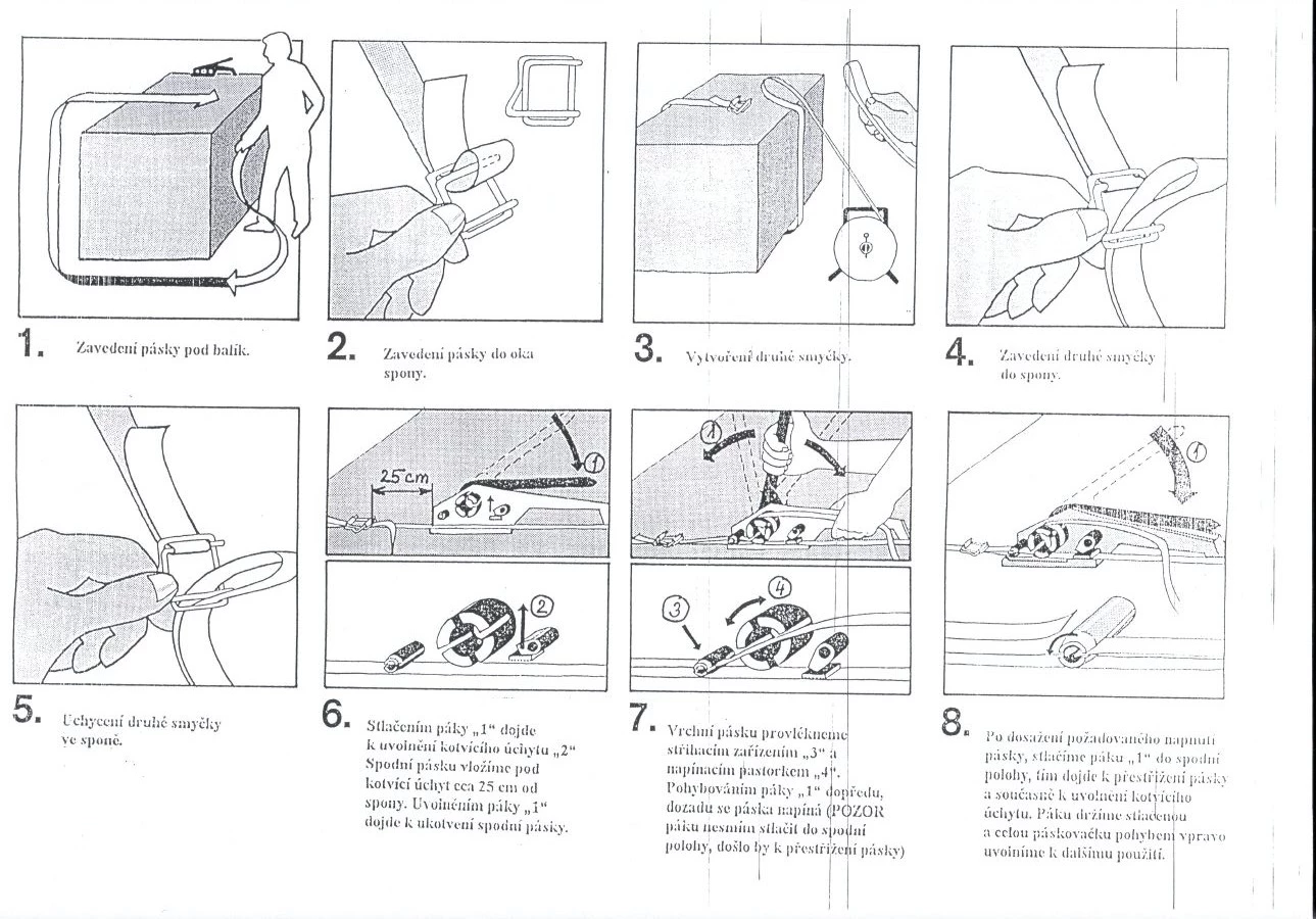 Napínač polyesterové pásky, ruční - H 22, šíře 9-19mm (PES) - 002