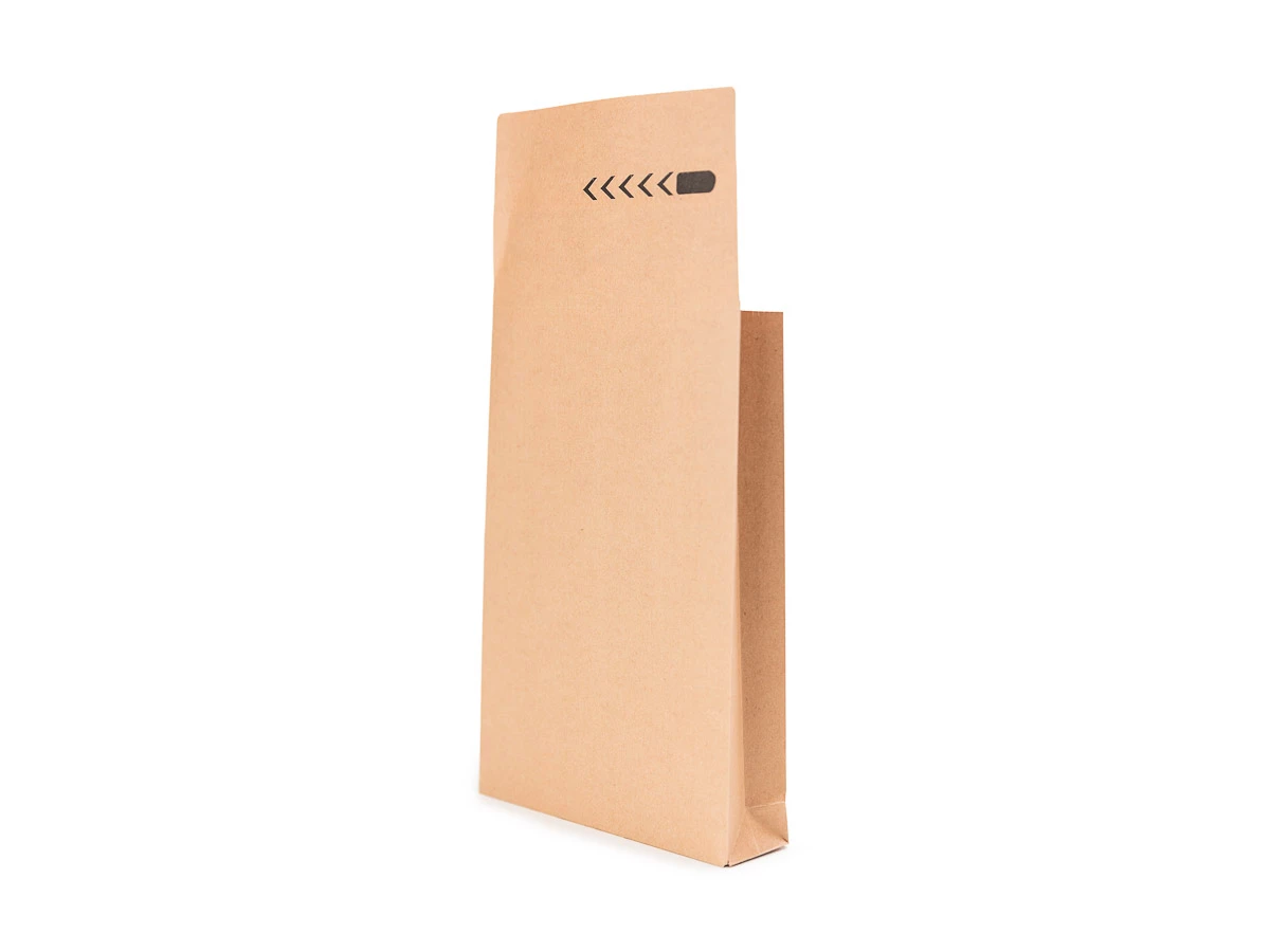 Obálka papírová s křížovým dnem a bočními sklady (kraft) 350x450, 2 lepící pásky - 004