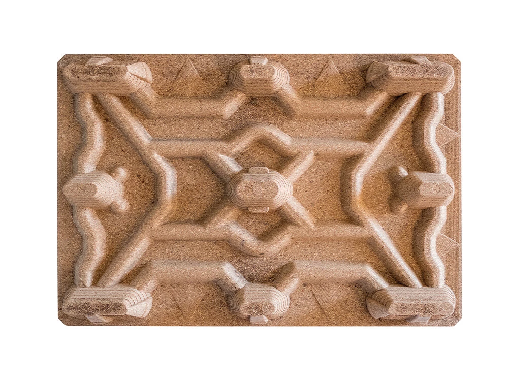 Paleta dřevěná lisovaná 1200x800mm, nosnost 1500kg - 003