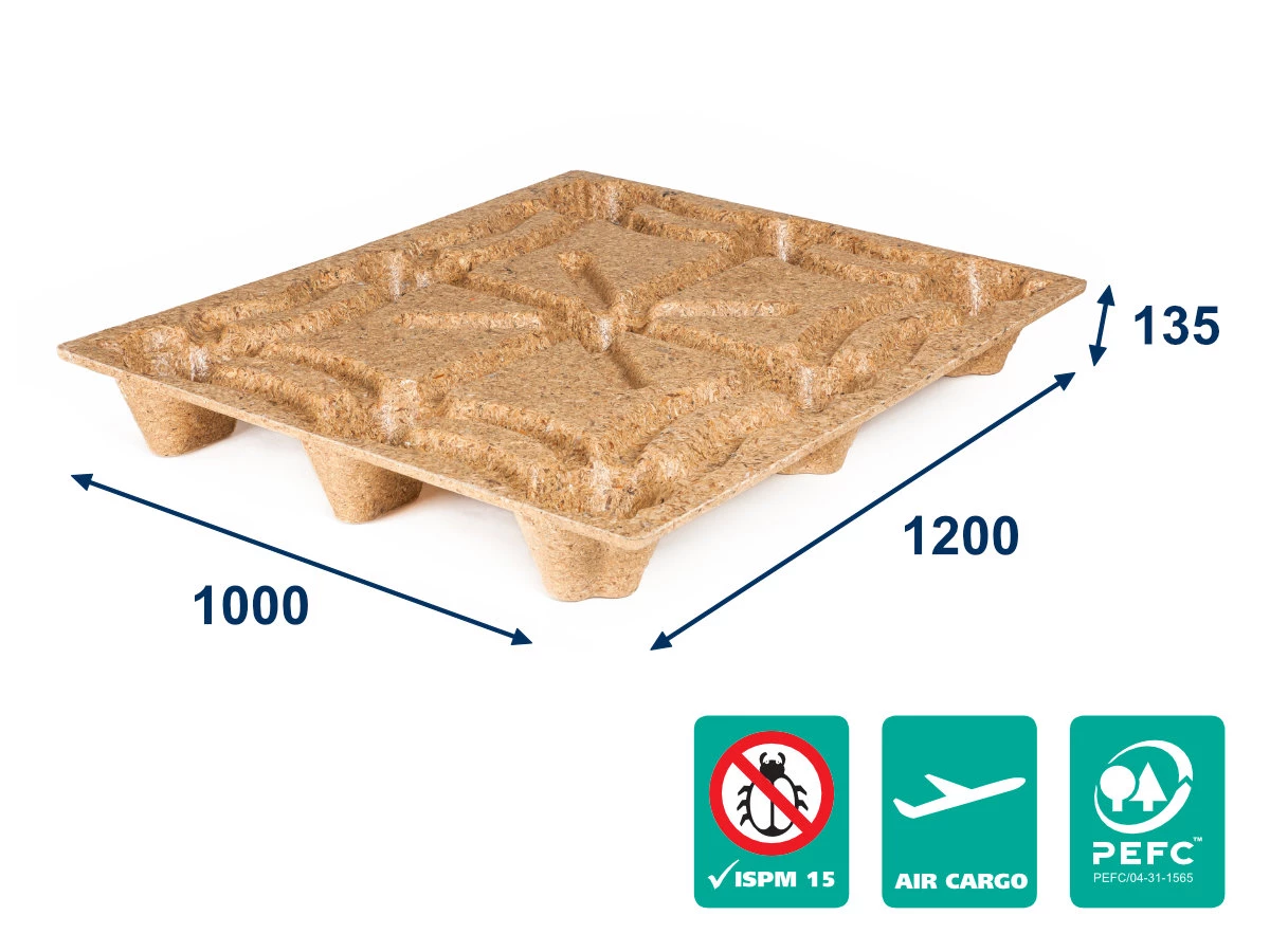 Paleta lisovaná INKA F10 - 1200x1000x135 - nosnost 900kg - 001