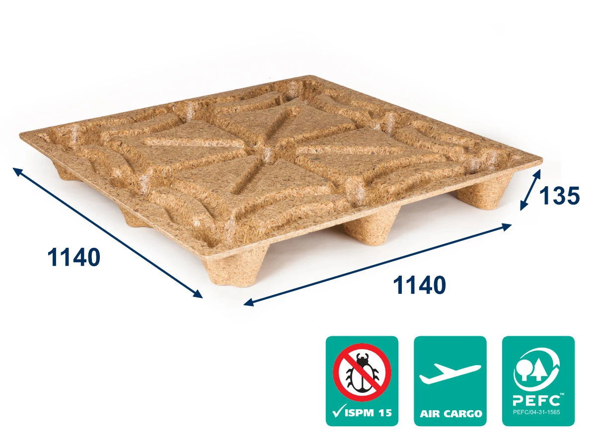 Paleta lisovaná INKA F11 - 1140x1140x135 (container) - nosnost 900kg - 001