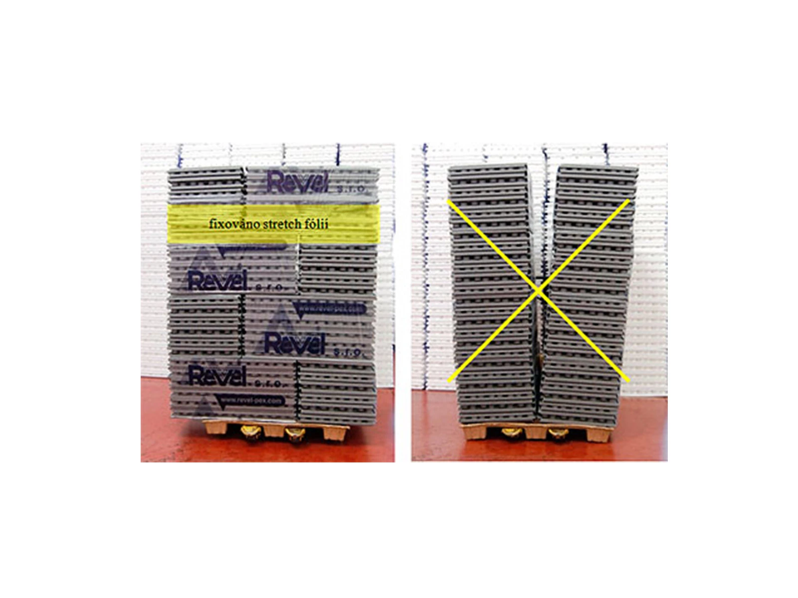 Paleta nasávaná kartonáž - 1200x800x130 - nosnost 250 kg - 003