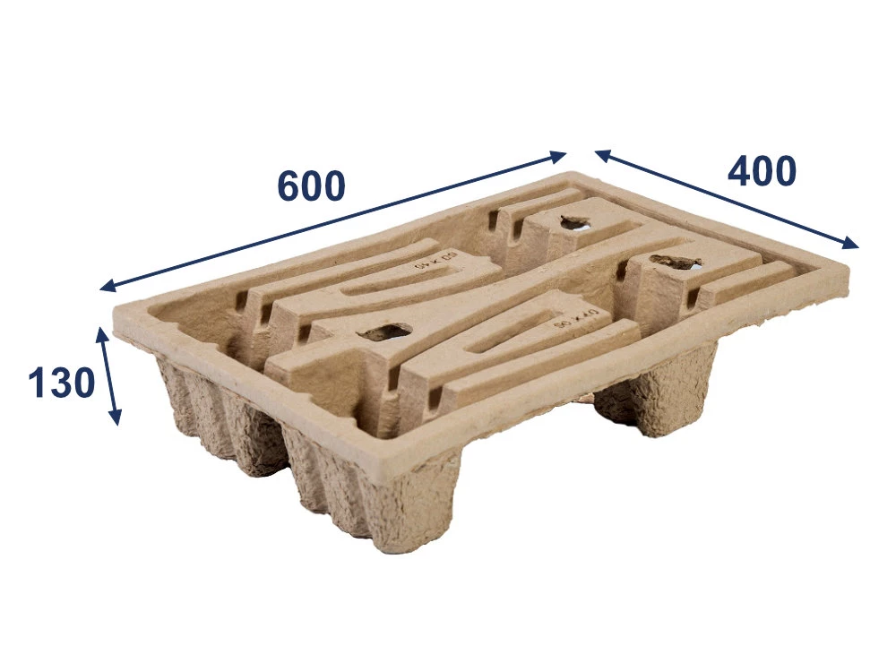 Paleta nasávaná kartonáž - 600x400x130 - nosnost 200 kg - 001