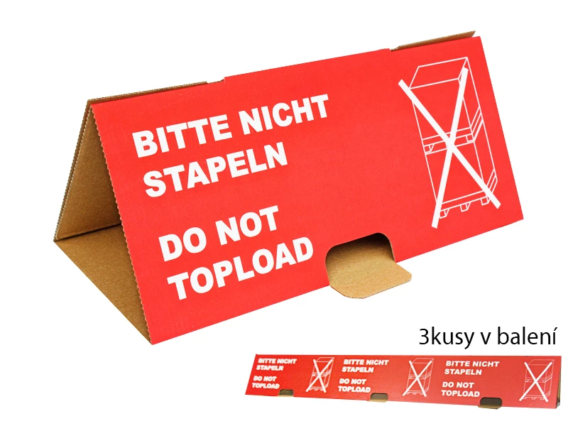 Paletizační stříška NESTOHOVAT, červená, 3ks set - 001