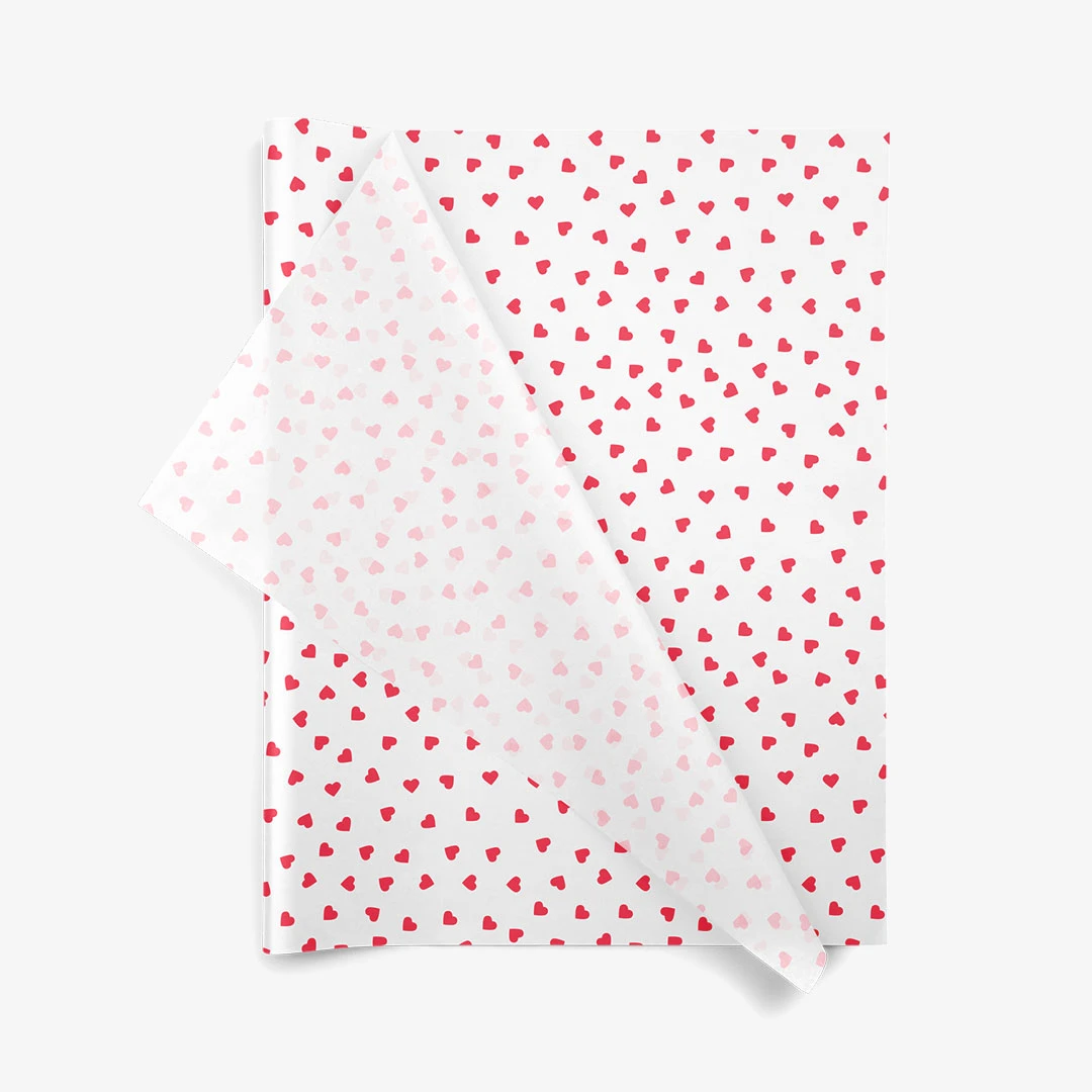 Papír hedvábný 500x760 Srdce (240ks) - 001
