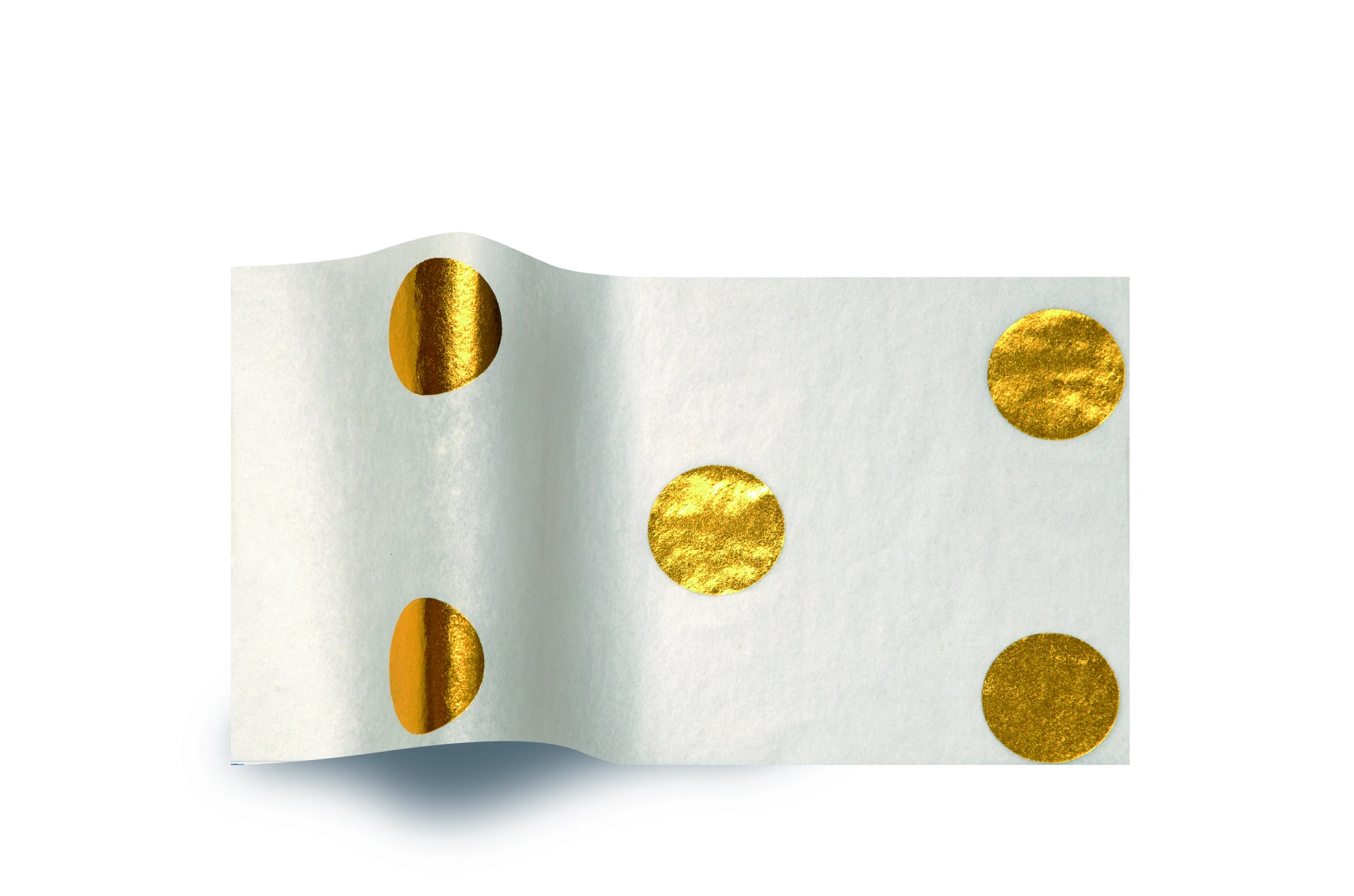 Papír hedvábný 500x760 Zlatý puntík (200ks) - 002