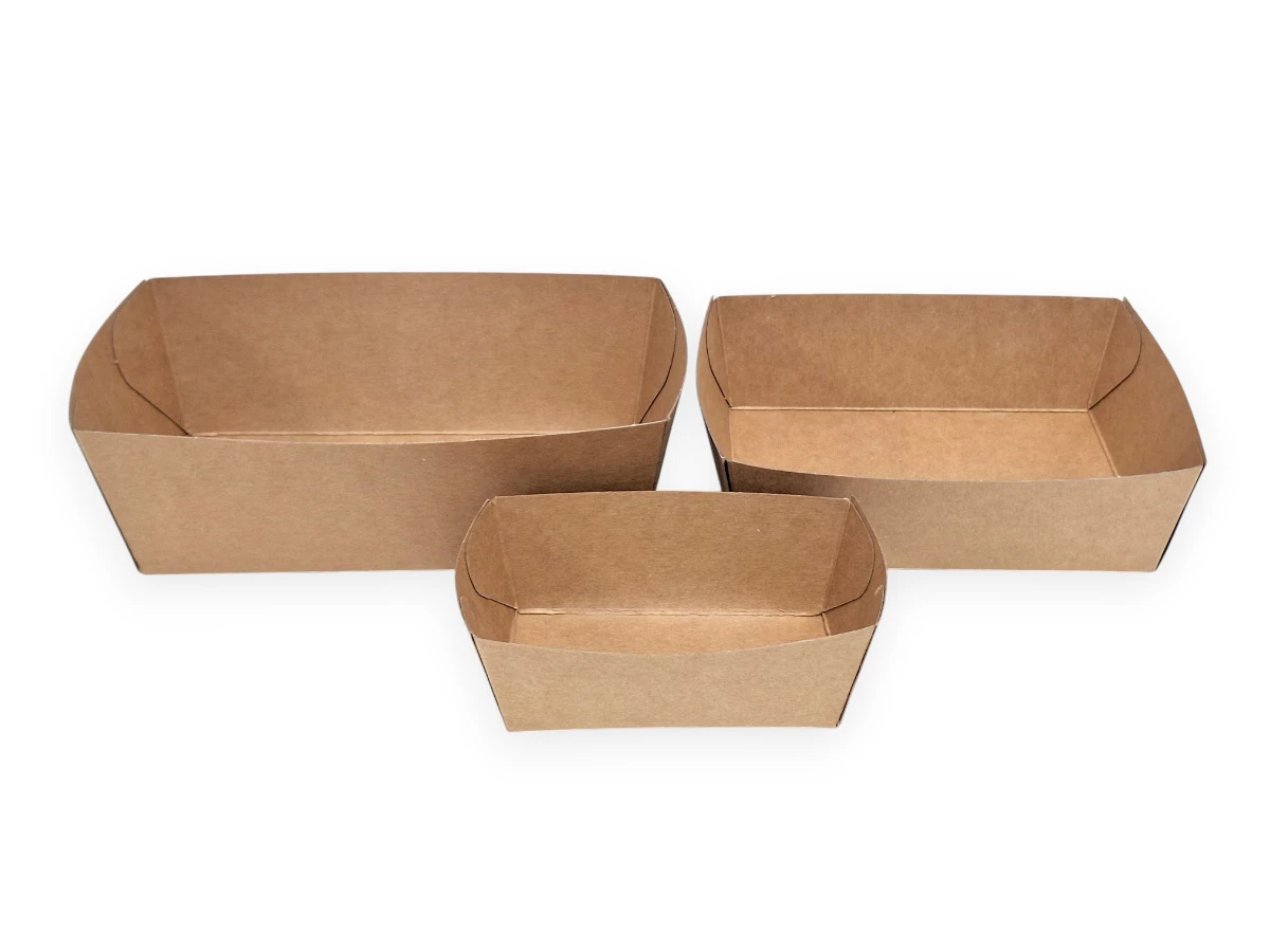 Papírová miska kraft 165 x 90 x 60 mm 1000 ml - 002