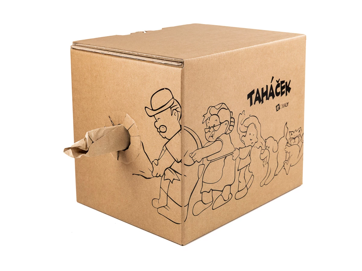 Papírová výplň v boxu Taháček, 80 g/m2, 455 bm - 003