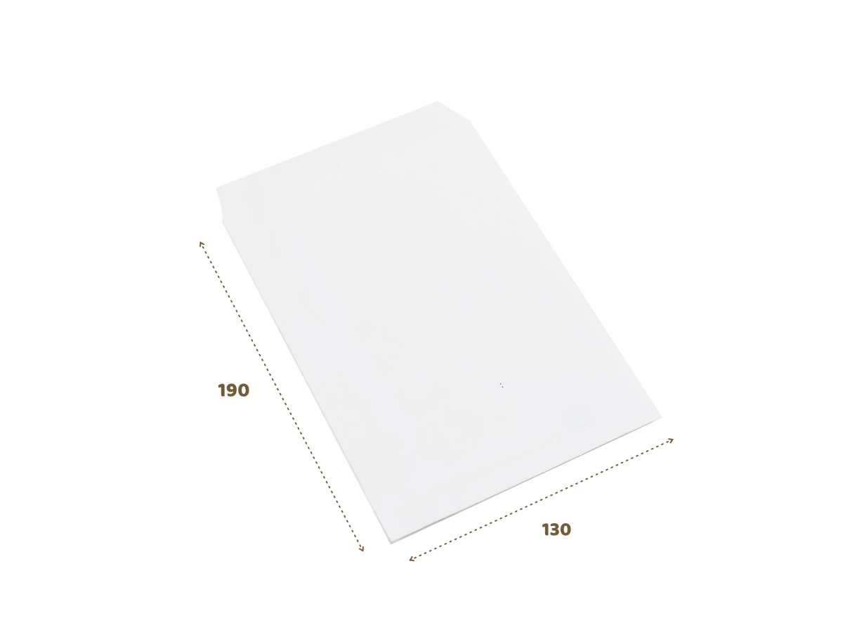 Papírový sáček malý bílý 130x190mm - 001