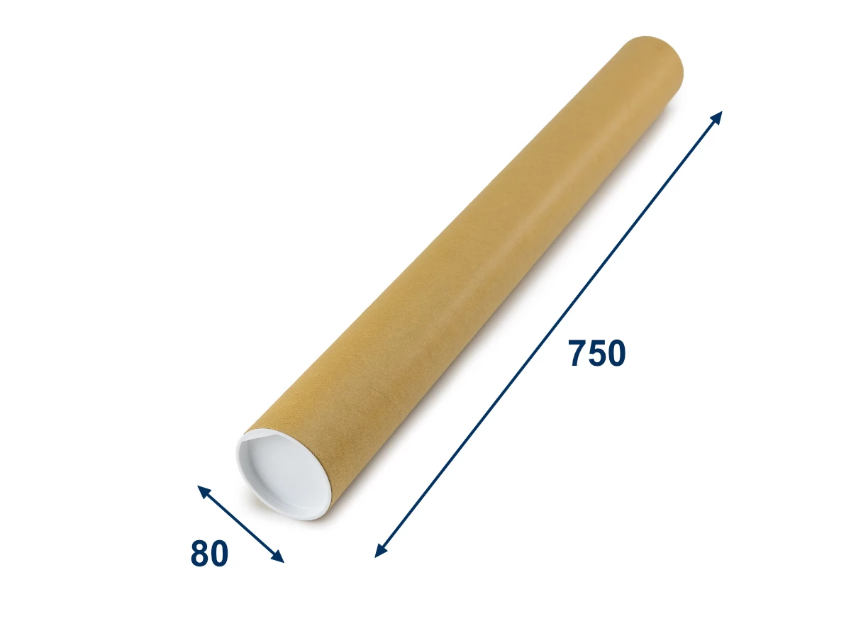 Papírový tubus 80x20x750 - 001