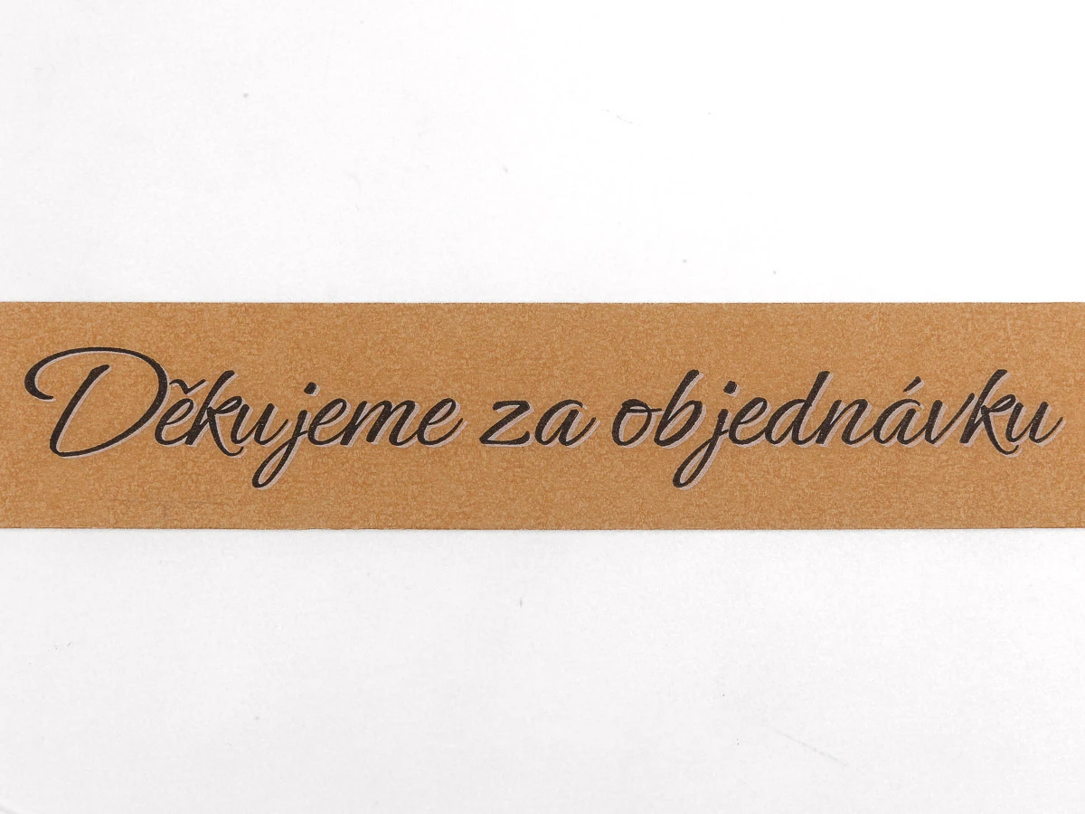 Páska samolepící papírová 48x50 Děkujeme za objednávku - 003