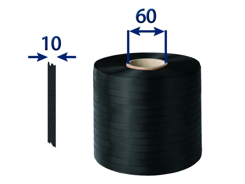 Páska vázací PP šíře 10x0,35mm návin 900m dutinka 60mm polypropylénová - 001