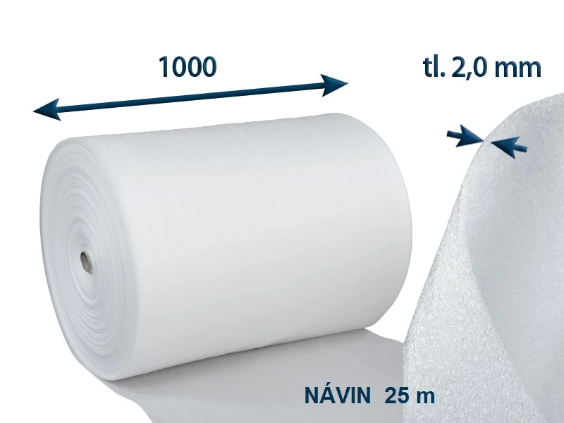 Pěnový polyetylen 2 mm v roli šíře 1000 mm - 001