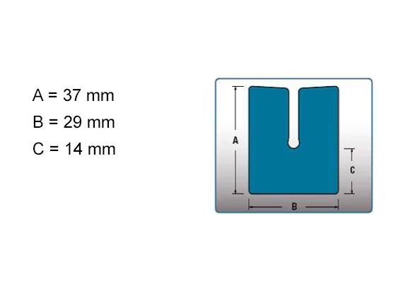 Pěnový polyetylén Profil C10 (1ks=2bm) - 002