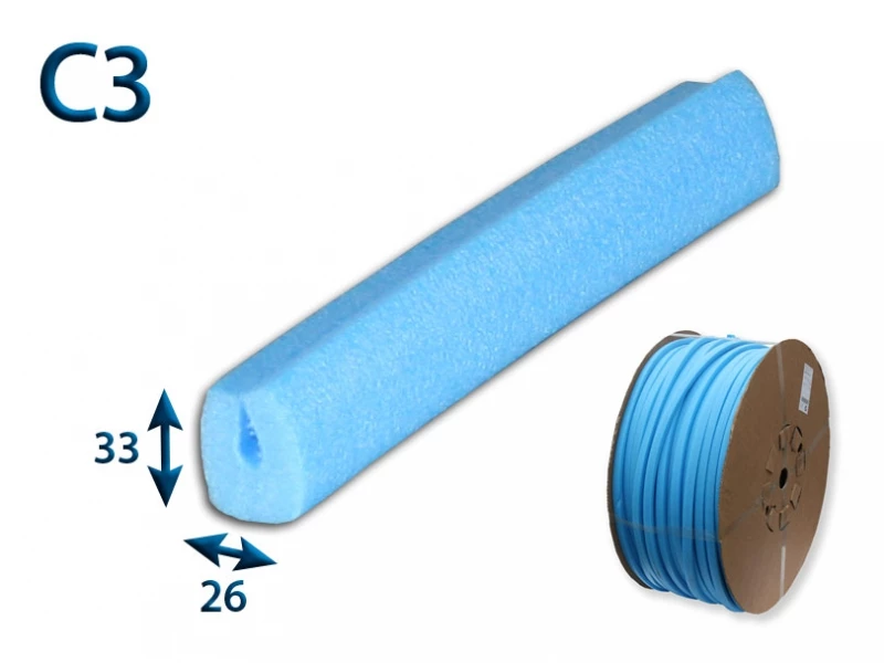 Pěnový polyetylén Profil  C3  (na cívce 400bm) - 001