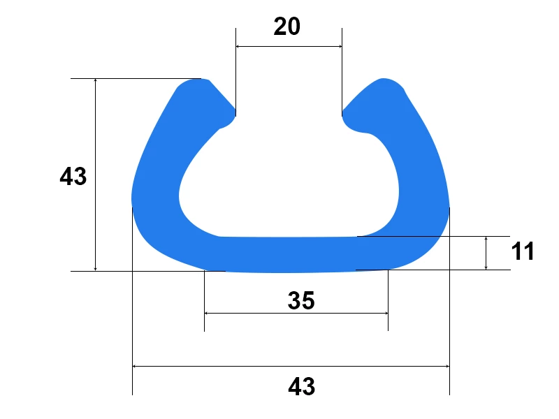 Pěnový polyetylén Profil   U=35  ROH 100x100 - 002
